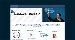 Desktop Screenshot of leads24by7.com