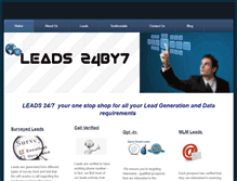 Tablet Screenshot of leads24by7.com